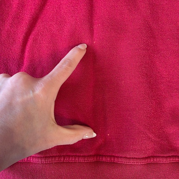 Tommy Hilfiger Red Crewneck Sweatshirt Spell Out Logo Men's XXL - Picture 2 of 6